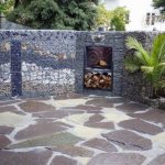 Габионы в дворе