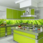 The kitchen apron was taken off