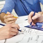 Preparation of a kitchen-living room redevelopment project