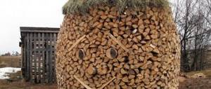 Do-it-yourself woodpile with photo or how to stack firewood correctly