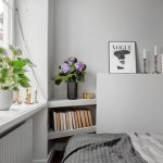 modest bedroom in an apartment