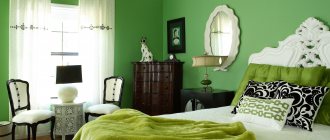 bedroom in green tones photo ideas