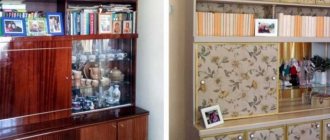 Способы обновления старой мебельной стенки своими руками, примеры в фото до и после