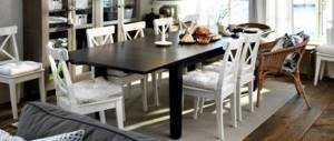 IKEA chairs in the kitchen interior