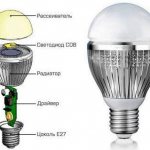 Устройство светодиодной лампы