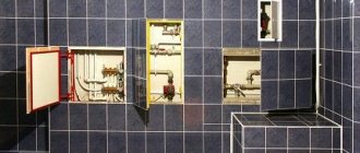 Types of inspection niches with hatches